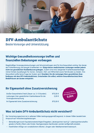 Produktinformation Ambulante Zusatzversicherung